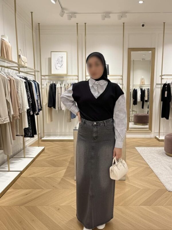 jupe longue en jean
